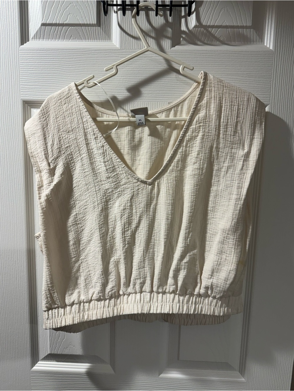 Target Cream V-Neck Sleeveless Tank Top